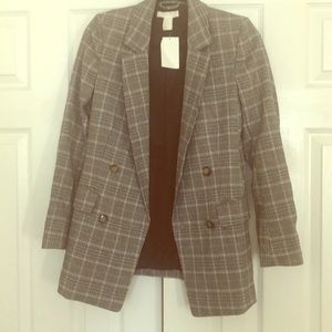 NWT H&M Checked Blazer, Size 2🎉🎊
